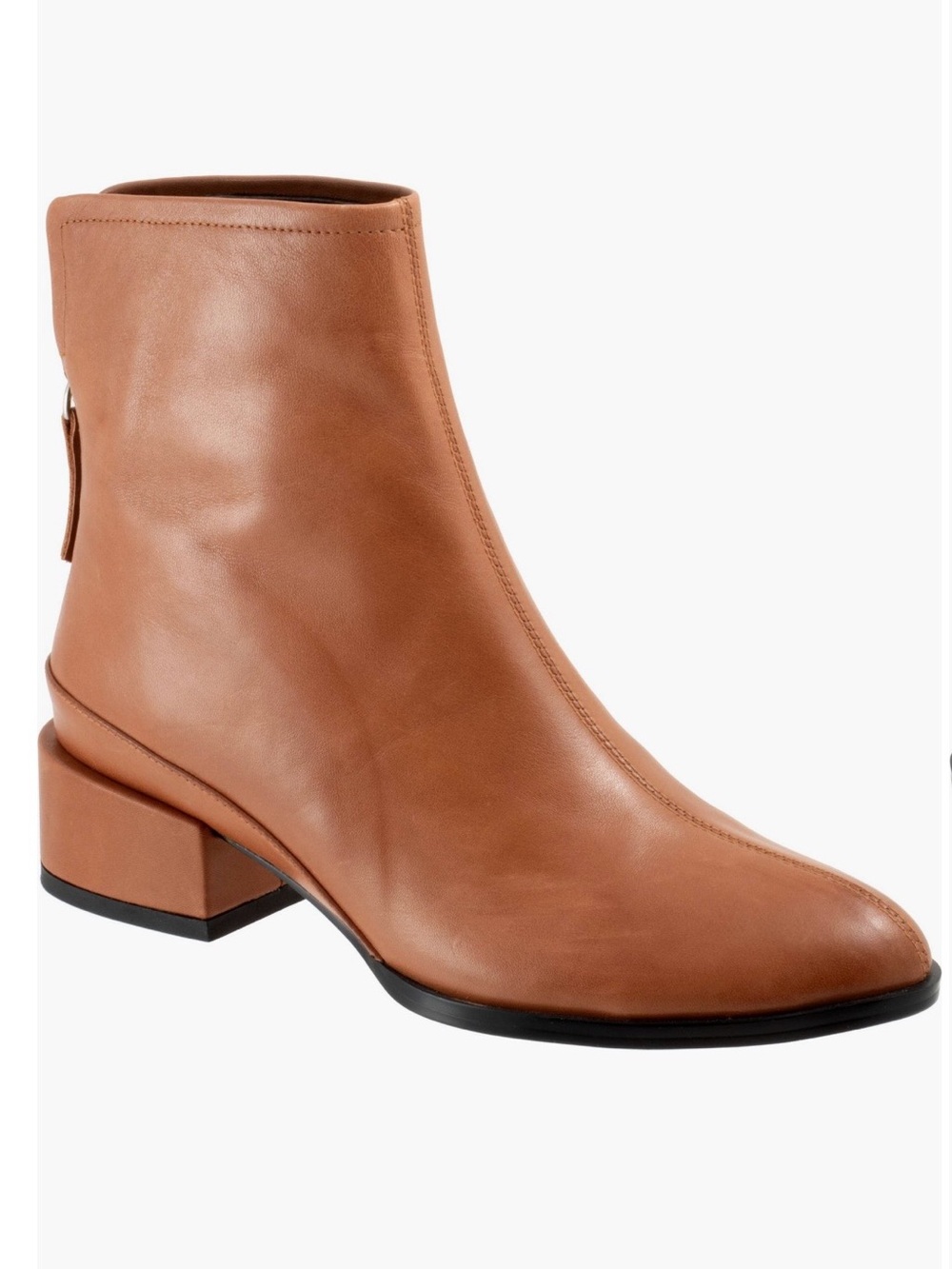 NEW EOS FOOTWEAR
Cast Leather Bootie in Brandy, EU 38 = U.S. Size 7.5
